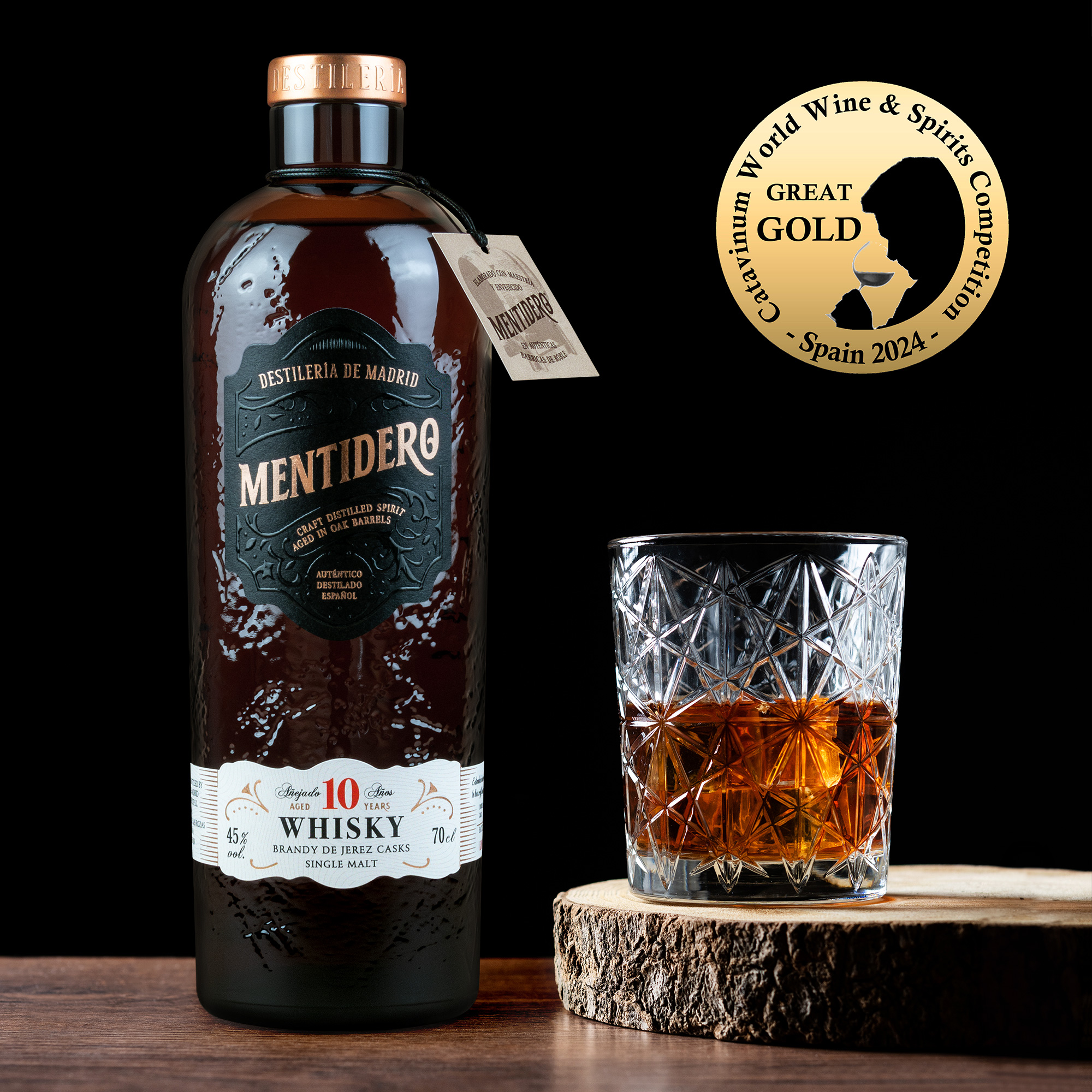 WHISKY MENTIDERO 10 AÑOS Single Malt - CAJA 6 UDS - Imagen 2